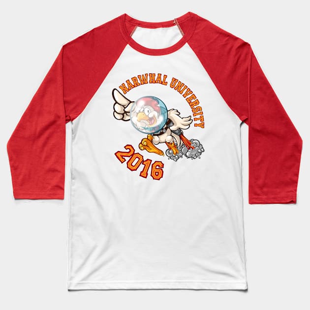 Narwhal University 2016 Baseball T-Shirt by Mobinng